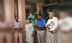 ആരോഗ്യ പ്രവർത്തകയുടെ അസുഖം ഭേതമായപ്പോൾ !