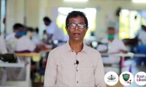 വീട്ടിൽ ഇരുന്ന് മാസ്ക് എങ്ങനെ നിർമ്മിക്കാമെന്ന് ഇന്ദ്രൻസ്