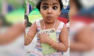 ഒടുക്കത്തെ അഭിനയം തന്നെ, മിടുക്കി !