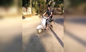 ഇത് സ്കൂട്ടറോ അതോ സൈക്കിളോ !