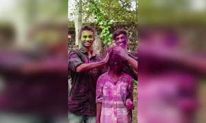 ചങ്ങനാശ്ശേരി ബർക്കുമൻസ് കോളജിലെ ഹോളി ആഘോഷം